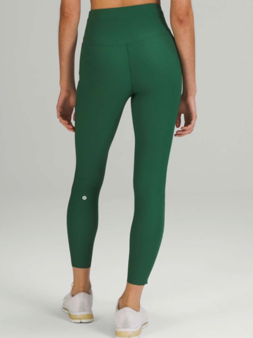 NWT Lululemon Base Pace High Rise Ribbed Tight 25” Everglade Green Size 6